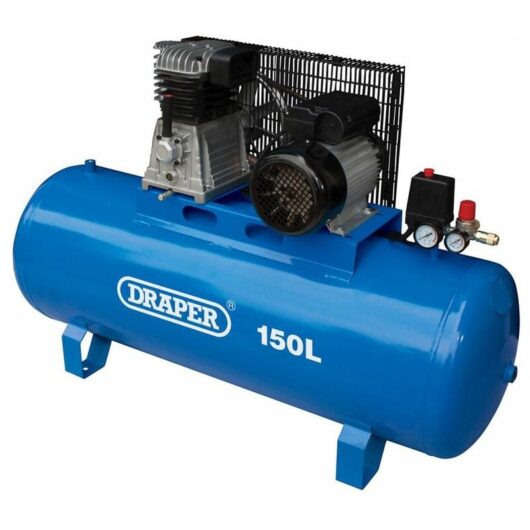 Draper - 150L Stationary Belt-Driven Air Compressor (2.2kW) (55304)