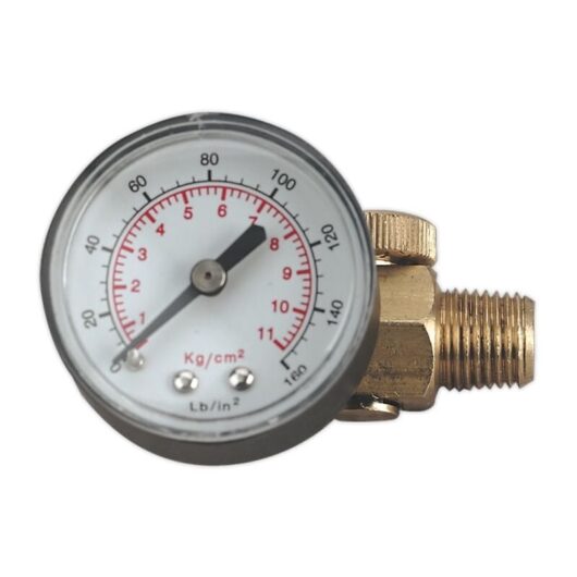 On-gun Regulator with Gauge - Sealey