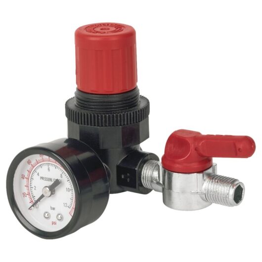 Sealey - Air Regulator 1/4' bsp Female - 1/4' bsp Male