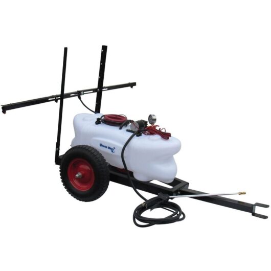 Securefix Direct - Agricultural Quad Crop atv Sprayer with Boom on Trailer 60L (Pesticide Agriculture Spray Machine)