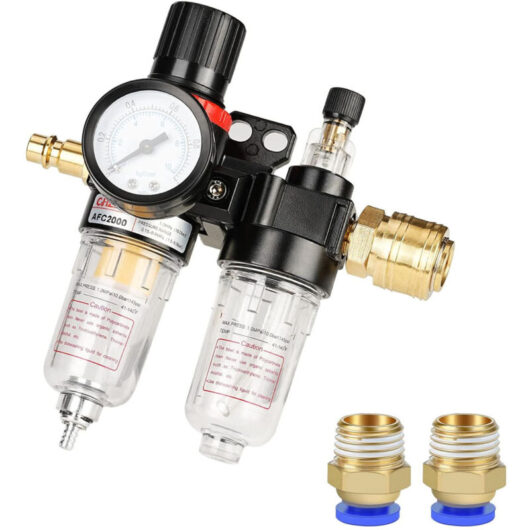 Toolive - Compressed air pressure reducer 1/4 inch compressed air water separator