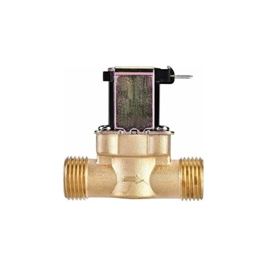 Electric Brass Magnetic Solenoid Valve 1/2" AC 220V N/C Normally Closed Water Control Flow Valve