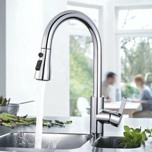 Ccykxa - Kitchen Faucet 360° Rotation, with Pull-Out Spray, Sink Faucet, with 2 Jet Regulator