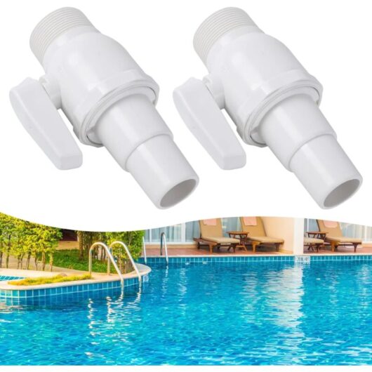 Ccykxa - Swimming Pool Shutoff Valve, 2 Pieces Swimming Pool Shutoff Valve, Swimming Pool Valve, Swimming Pool Accessory, Hose Adapter, Shutoff Valve
