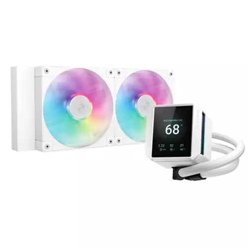 DeepCool Mystique 240 WH ARGB Processor All-in-one liquid cooler 12 cm White 1 pc(s)