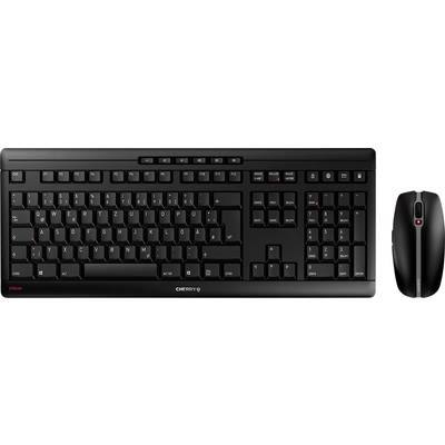 CHERRY Stream Radio, Wireless Keyboard and mouse set German, QWERTZ Black