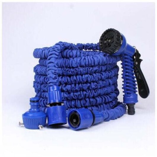 Mumu - Expandable Garden Hose, 60 m, Flexible Garden Hose, Retractable Hose Connectors with 7 Spray Gun Functions for Garden Watering and Cleaning