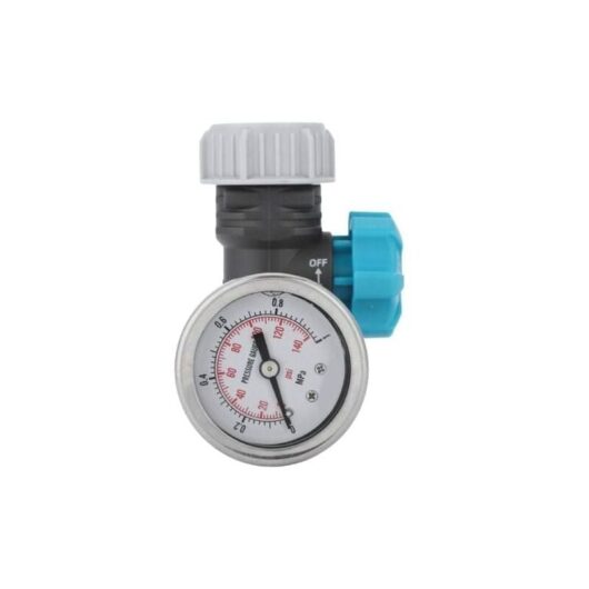 Mumu - G3/4 Inch Adjustable Water Pressure Regulator with Pressure Gauge Garden Greenhouse Irrigation Regulator Lead-Free Brass Adjustable Water