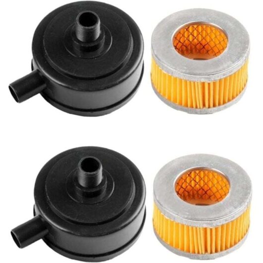 Mumu - Pack Silent Air Compressor Filter, Air Compressor Intake Filter, Muffler, Noise Reducer, Air Filter, 20mm Pump Accessories