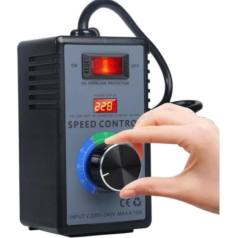 Motor Speed Controller 220V AC 10A 4000W SCR Voltage Regulator 220v Electronic Governor Dimmer Thermostat Motor Fan Speed Controller