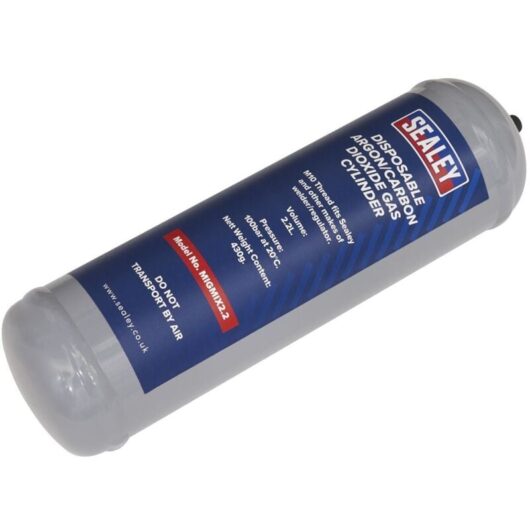 Sealey - MIGMIX2.2 Disposable Argon/Carbon Dioxide Gas Cylinder 430g