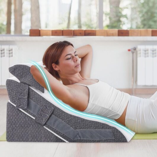 Youyijia Bed Wedge Pillow Support Cushion 20-In-1 Back Support Pillow Memory Foam for Acid Reflux, Leep Apnea, Snoring, Leg Elevation Sitting Reading