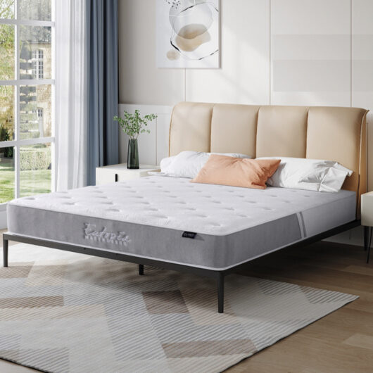 Elgin Fabric 3ft Memory Foam Latex Pocket Spring Mattress - White