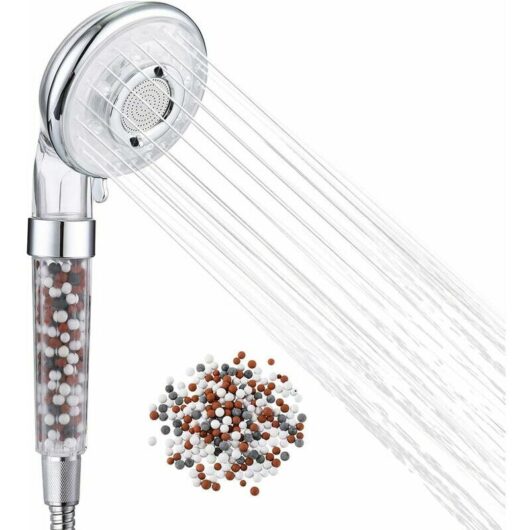 Niceone - Shower Head, Anti-Limescale Filtering Shower with 7 Water Outlet Modes