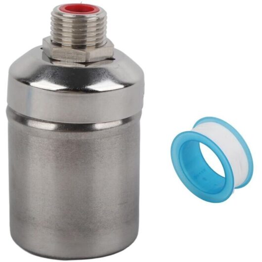 1/2in Float Ball Valve, Automatic Water Level Control Tank, Stainless Steel Floating Ball Valve