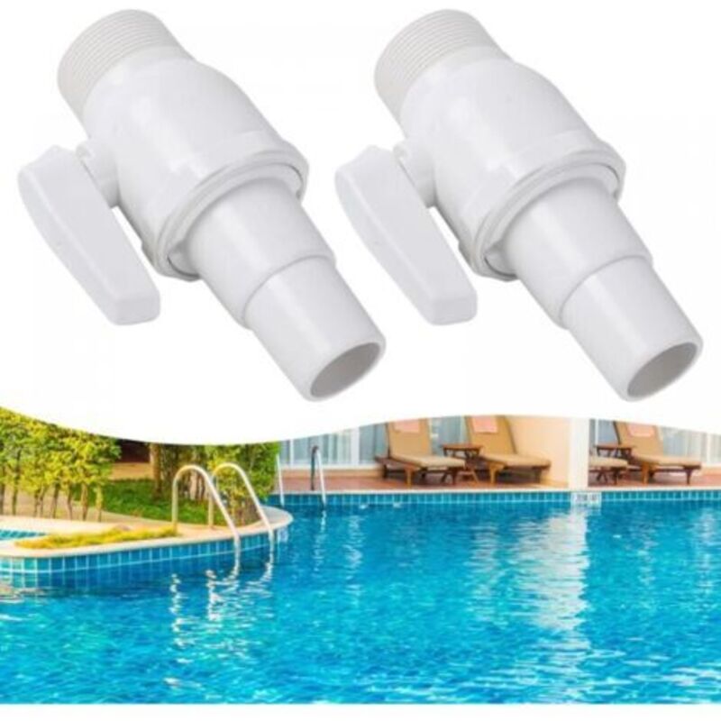 Pool Shut-off Valve, 2-piece Pool Shut-off Valve, Pool Valve, Pool Accessory, Hose Adapter, Shut-off Valve for Pools, for Pool Filter