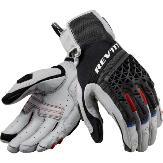 Rev It Sand 4 Leather Gloves 2X-Large Light Grey Black