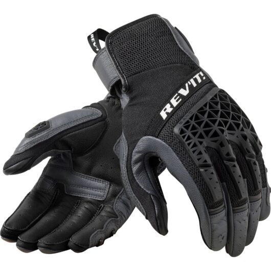 Rev It Sand 4 Leather Motorcycle Gloves 3XL Grey Black
