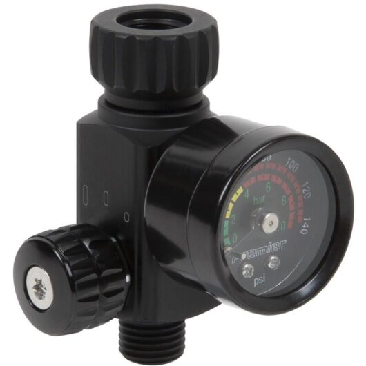 Sealey AR02 Premier On-Gun Air Pressure Regulator/Gauge with Glass Lens