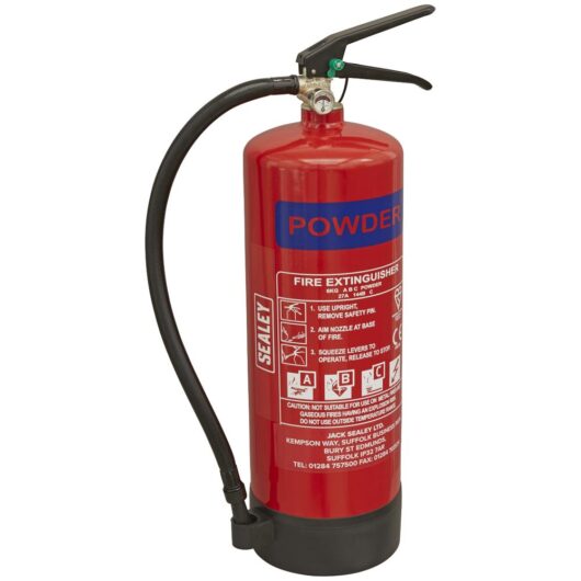 Sealey Dry Powder Fire Extinguisher 6kg