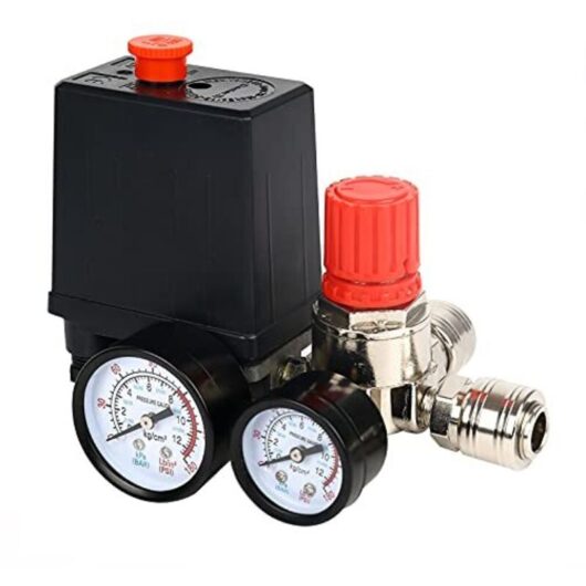 [NEVER USED] Pressure Switch Air Compressor Pressure Regulator Compressor with Gauge Switch Air Compressor Control Valve