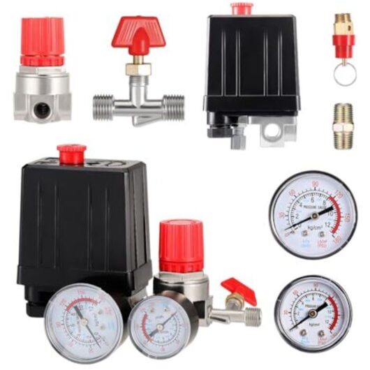 [NEVER USED] Pressure switch for 220V air compressor, pressure regulator, manometer