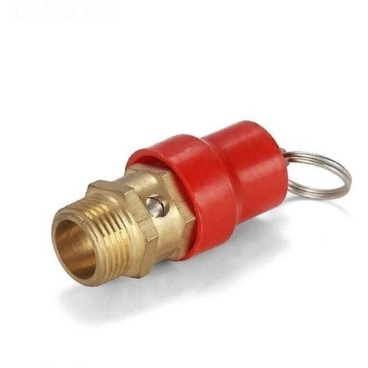 [NEVER USED] Safety valve for G1/4 male 8 kg air compressor - Corrosion-resistant brass construction - Back pressure protection