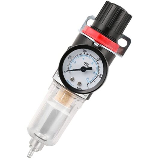 Compressed Air Oil Water Separator Tool Air Filter Trap Pressure Reducer With Gauge Pneumatic Regulator Lubricator For Air Compressor Filter Tools
