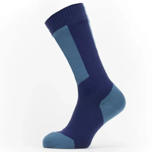 SSkinz Waterproof Cold Weather Knee Length Sock Navy Blue/Red