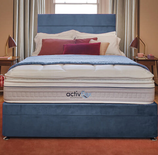 Sleepeezee ActivFlex Response 3600 Memory Mattress + Premium Divan Bed, Carbon, 4 Drawer, Double