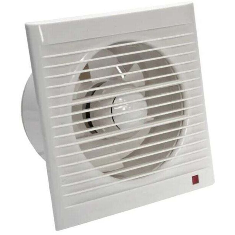 160mm 15W 140m³/h Extractor Fan with Non-Return Valve - for Bathroom, Kitchen, Office, Toilet, Silent